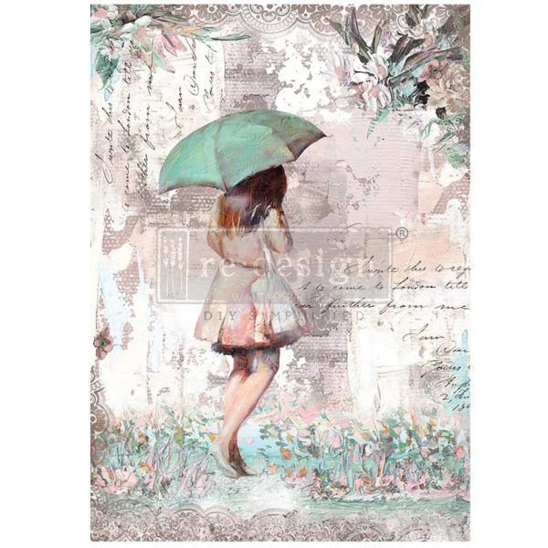 A1 Decoupage Fiber – Rainy Afternoon – 1 sheet, A1 size