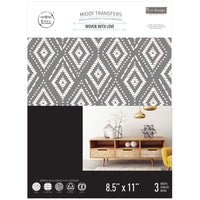 Decor Transfers® - Woven With Love - 3 sheets, 8.5"x11"