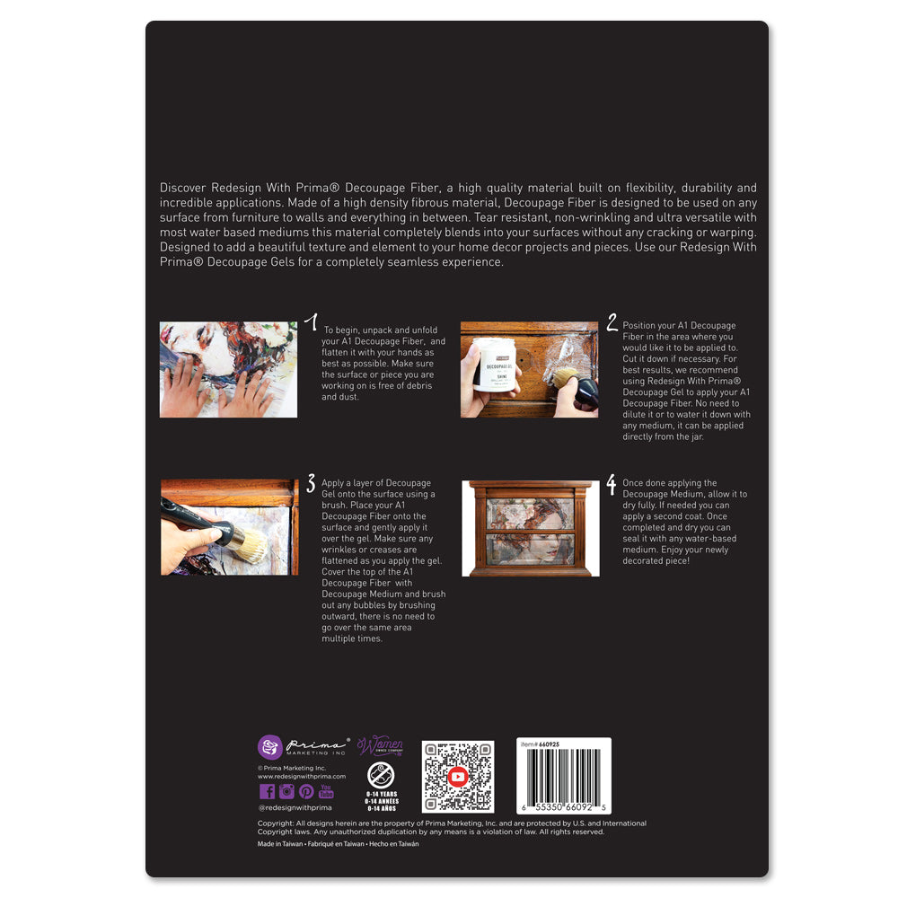 Carved Stonework, A1 Decoupage Fiber – Carved Stonework – 1 sheet, A1 size, Furniture Fiber Paper