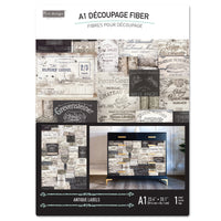 A1 Decoupage Fiber – Antique Labels – 1 sheet, A1 size