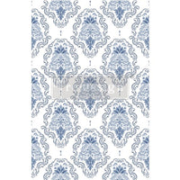 Decor Transfers® – Kacha – Dana Damask – total sheet size 24″x35″, cut into 2 sheets