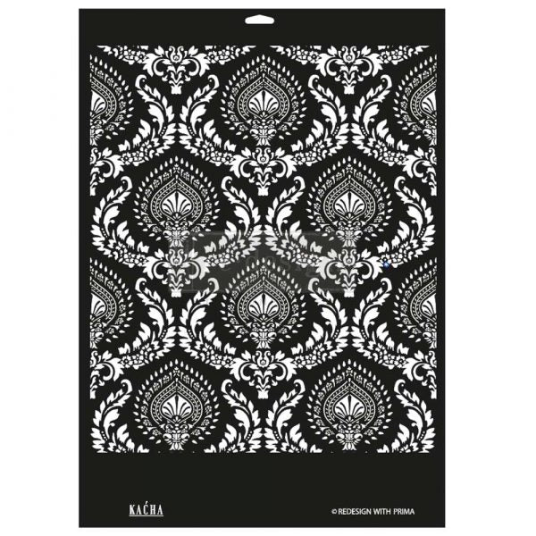 Décor Stencil Kacha – Anisa – 18″x25.5″ Laser Cut On 16 Mil Mylar