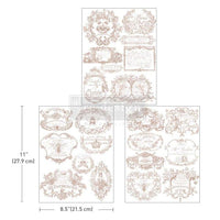 Middy Transfers® – Vintage Labels II – 3 sheets, 8.5″x11″