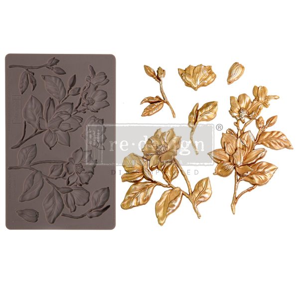 Decor Moulds® – Magnolia Blooms – 1 pc, 5″x8″x8mm