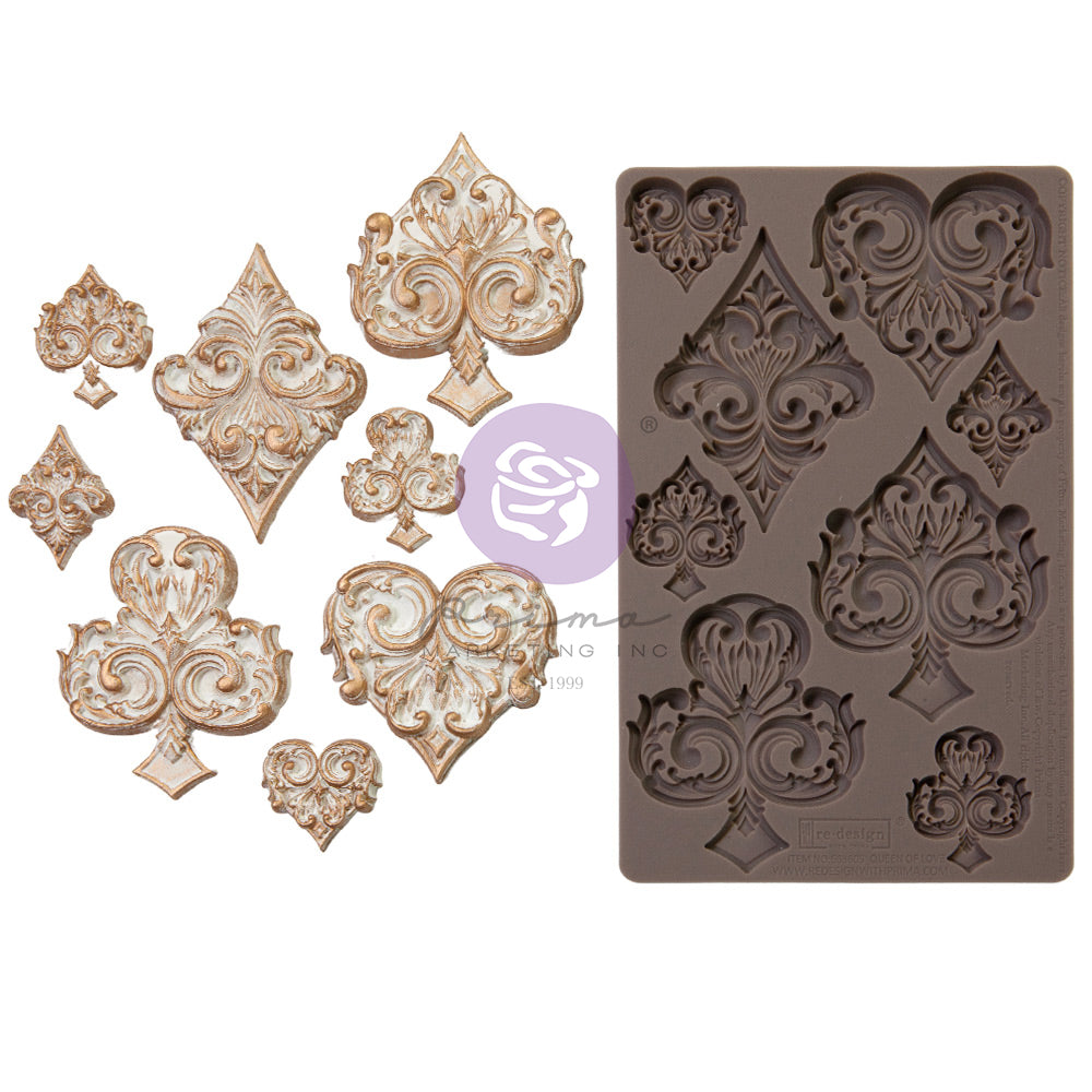 Lost In Wonderland Collection Mould - Deck Of Cards - 1 pc, 5"x8"x8mm