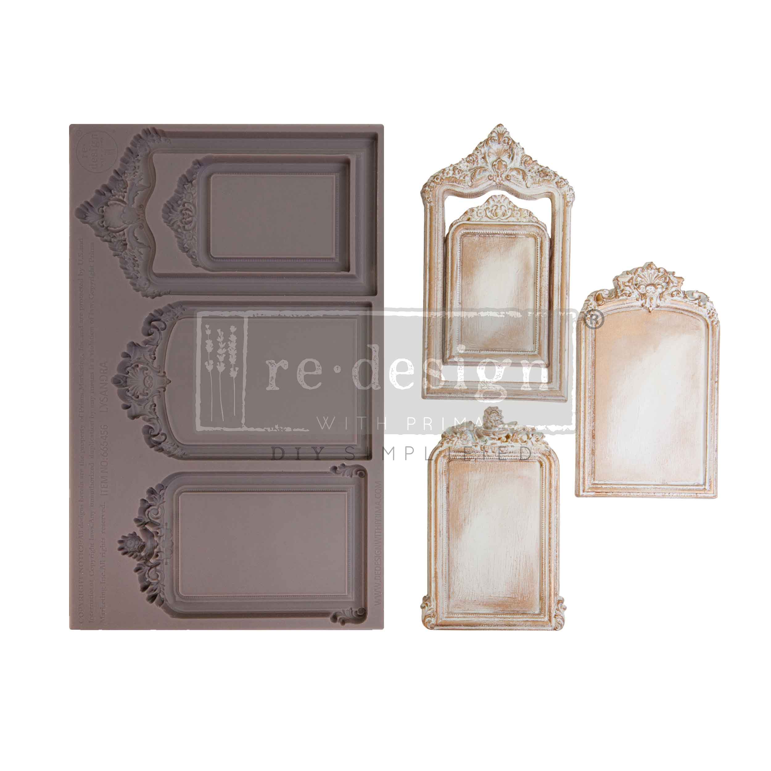 Decor Moulds® - Lysandra Mould - Frame Mould, 5"x8"x8mm