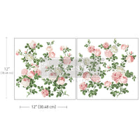 Salon De Diane - Maxi Transfer – Salon De Diane – 2 Sheets, 12″X12″ Rose Transfers