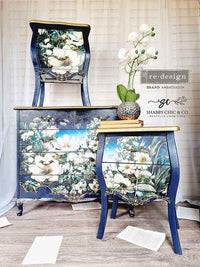 A1 Decoupage Fiber - Contrast Of Night And Petal - Decoupage Fiber Paper