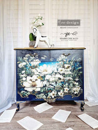 A1 Decoupage Fiber - Contrast Of Night And Petal - Decoupage Fiber Paper