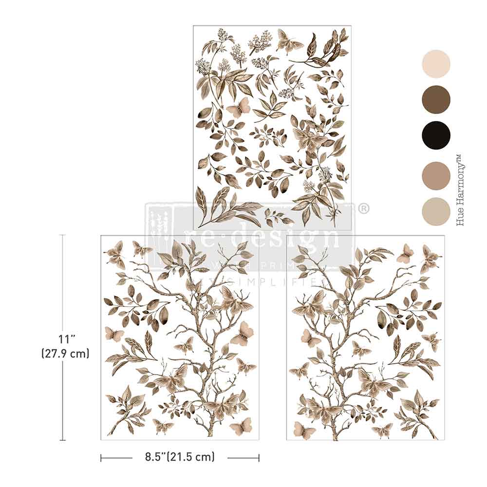 Middy Transfers® - Quiet Contemplation, Floral Transfers