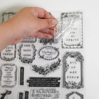 Decor Clear Stamp - Holly Jolly - 8.5x11 sheet size