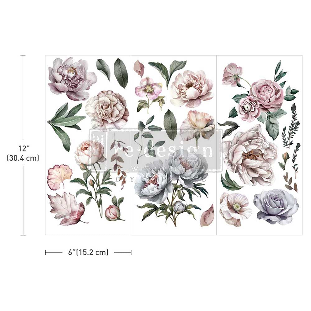 Blossom Breeze Small Transfers - Blossom Breeze - 3 sheets, 6"x12"
