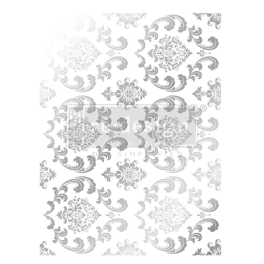 Silver House of Damask, Decor Foil Transfers® Kacha