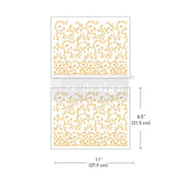 Vineyard Elegance, ReDesign Prima Foil Transfers - Kacha Foil Transfer, Furniture Transfers, Mirror Transfer, Glass Transfers, Glass Jar Foil, (Copy)