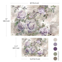 Double Delight Decoupage Fiber Paper Set - Soft Veil - Total 2 sheets - 1 sheet,
