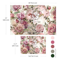 Double Delight Decoupage Fiber Paper Set - Dusty Velvet Mauve