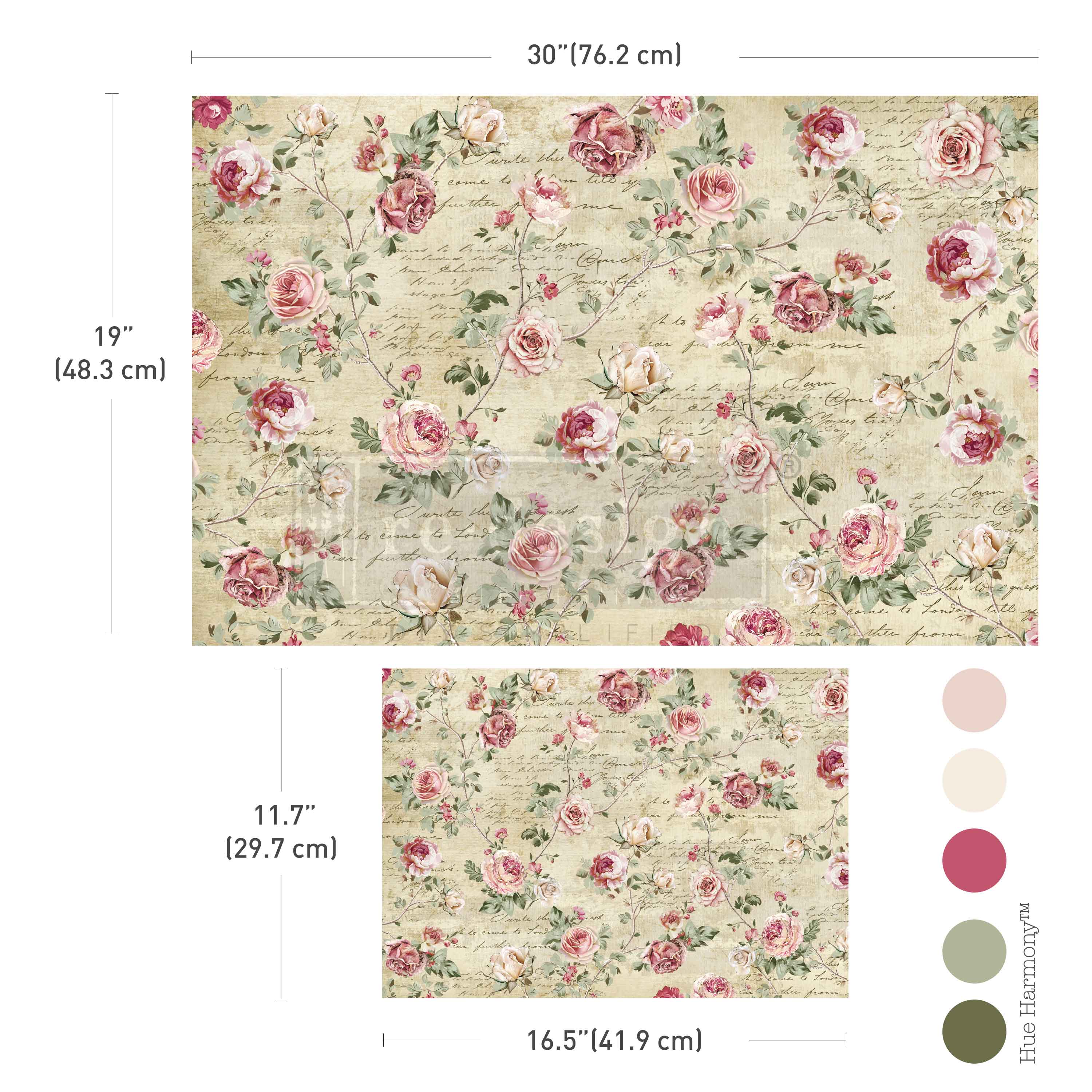 Double Delight Decoupage Fiber Paper Set - Timeless Charm