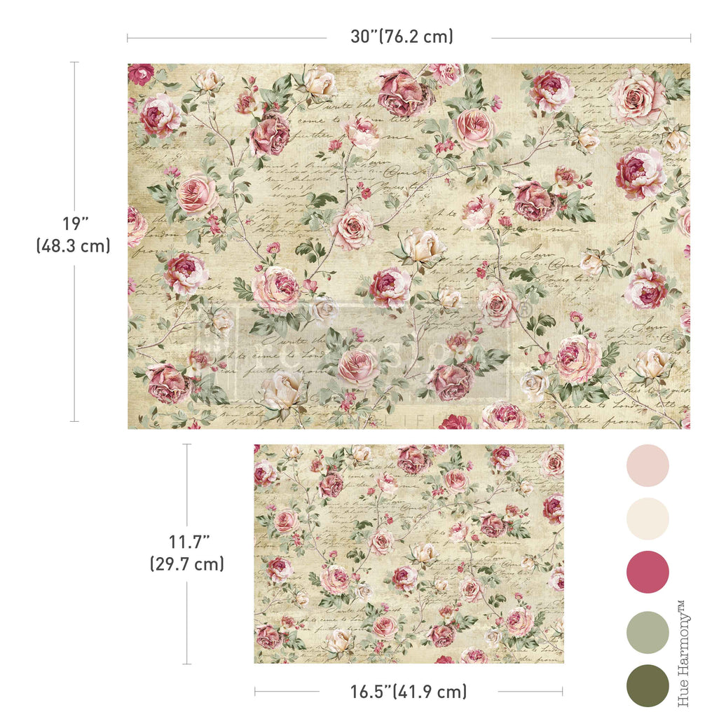 Double Delight Decoupage Fiber Paper Set - Timeless Charm