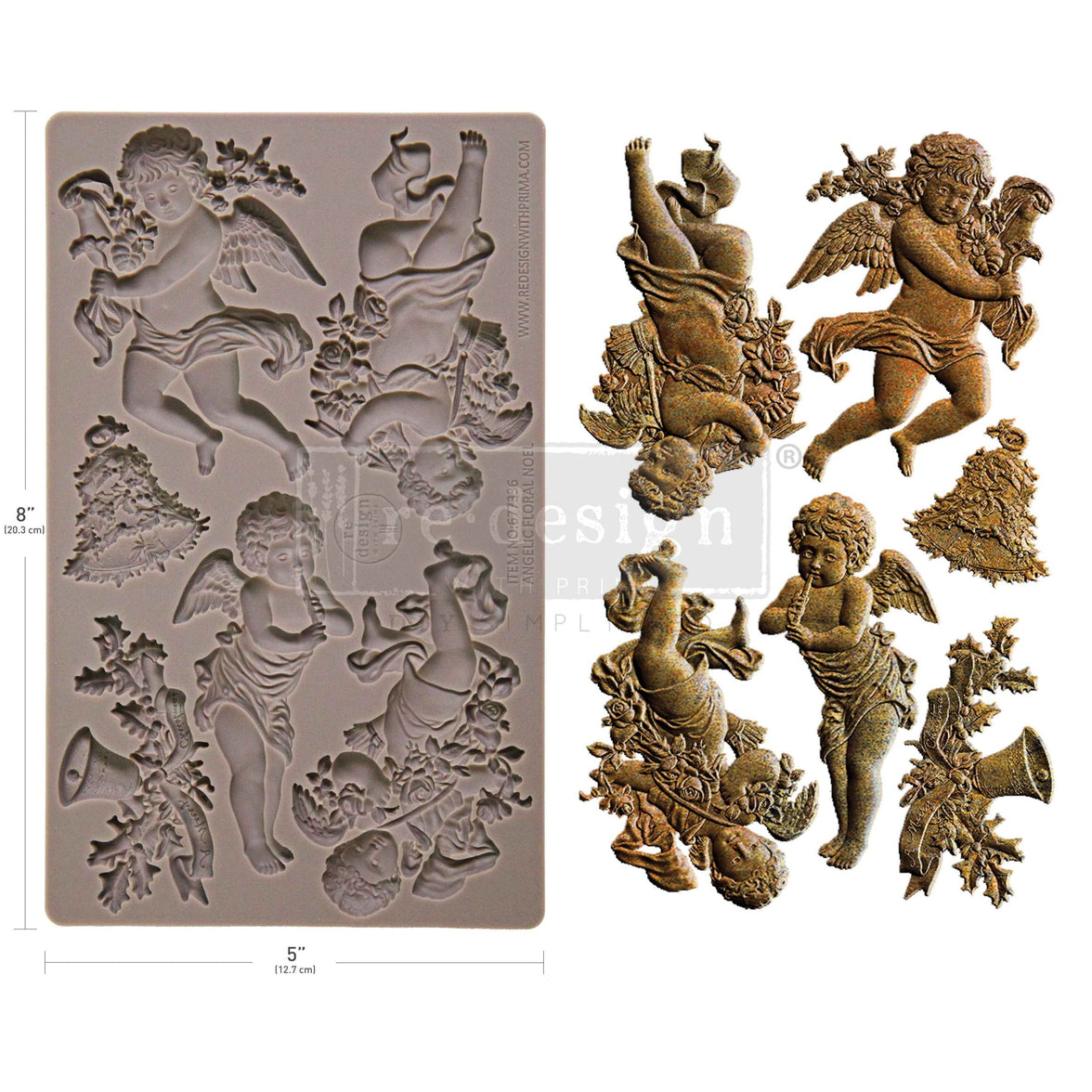 Decor Moulds® - Angelic Floral Noel