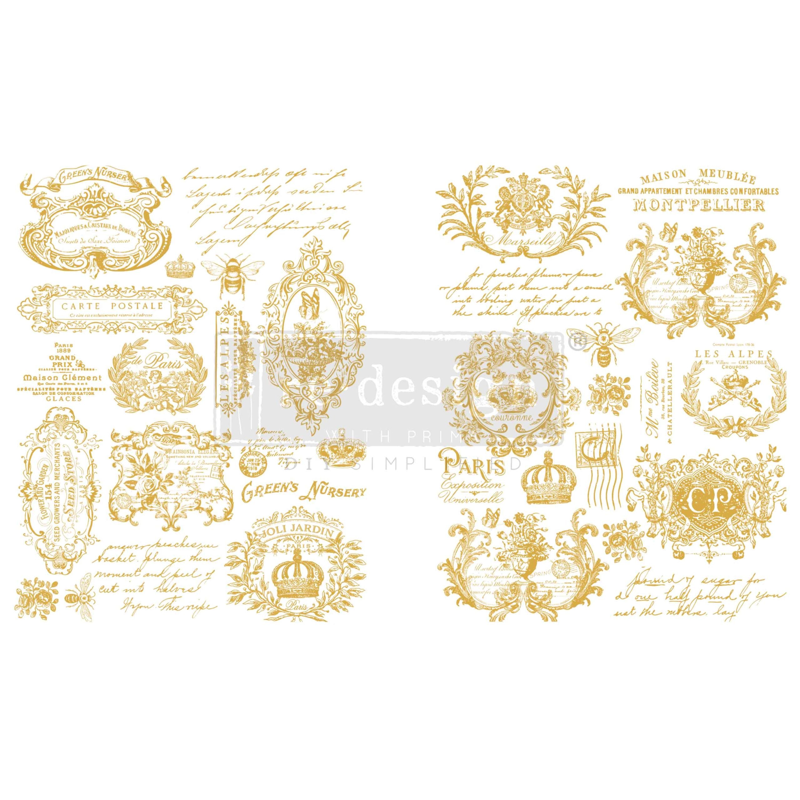 H2O Transfers Gold - Gilded Memories