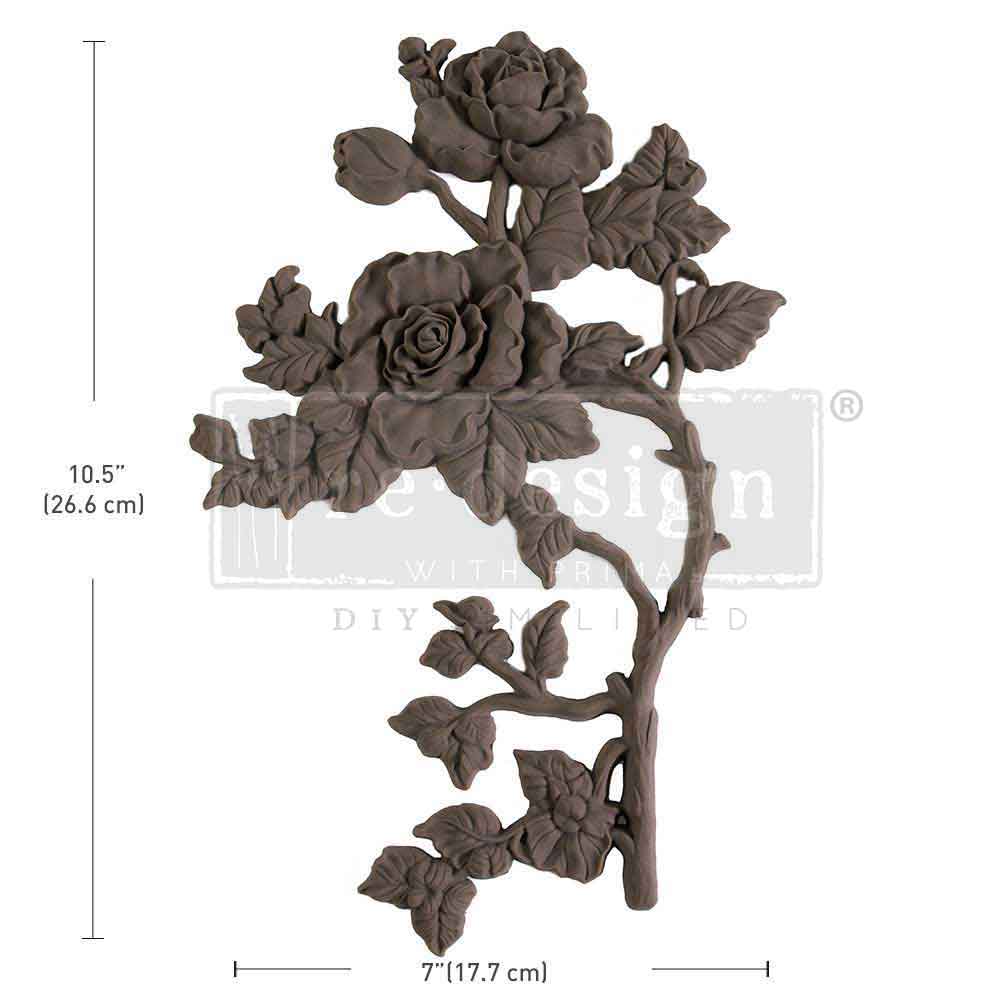 Decor Poly - Lush Reverie Right - 10.5"x7"x0.5" (26.7cmx17.8cmx1.3cm)