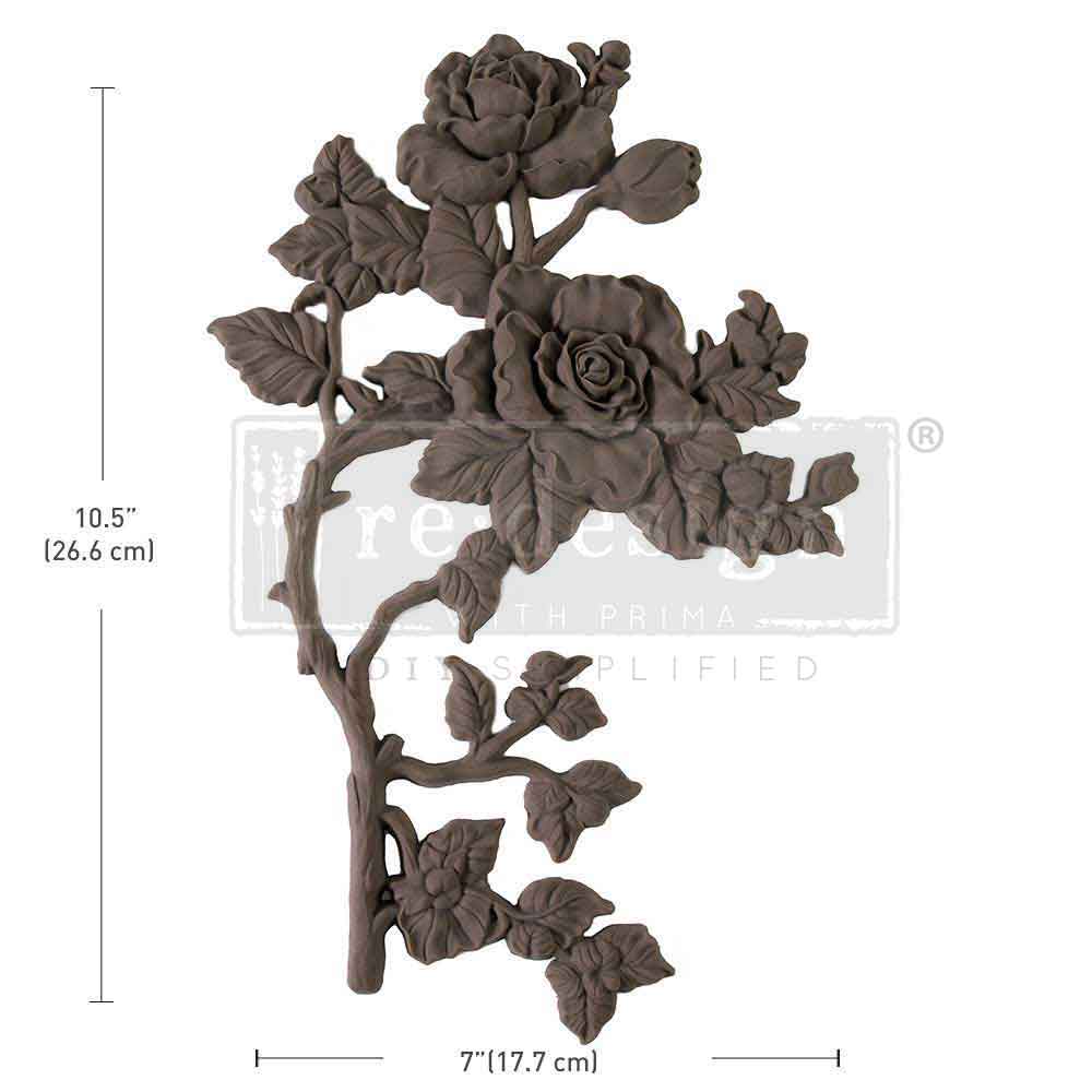 Decor Poly - Lush Reverie Left - 10.5"x7"x0.5" (26.7cmx17.8cmx1.3cm)