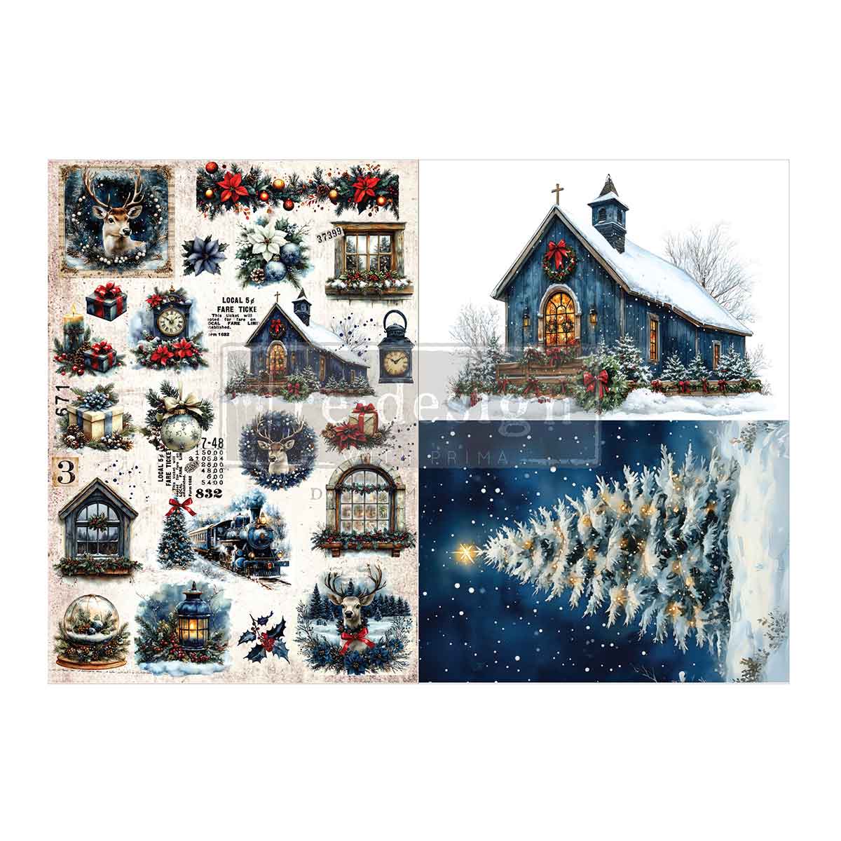 A3 Decoupage Fiber Pack - Hearth & Holly
