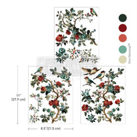 The Rosy Nest, Middy Transfers® - The Rosy Nest - 3 sheets, 8.5"x11"