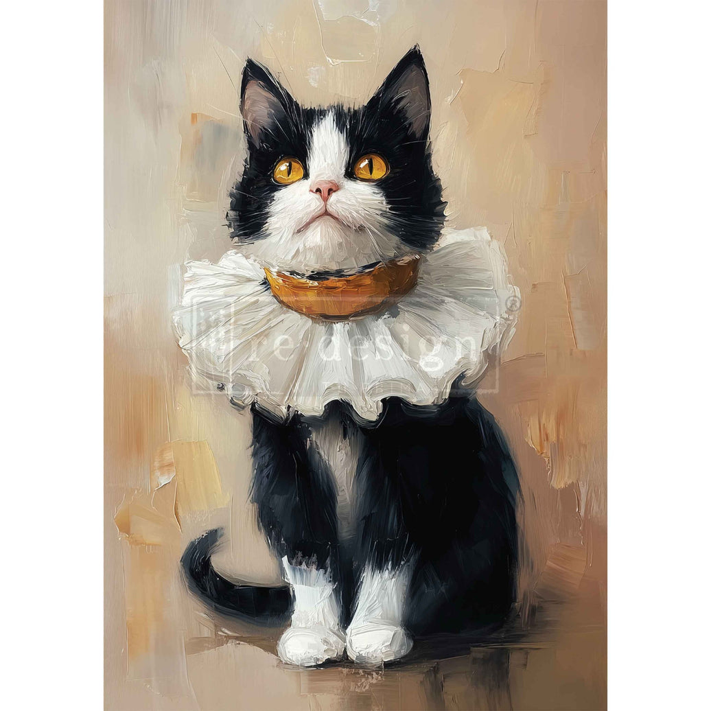 A3 Decoupage Fiber - Whiskers In Oil - 1 sheet, 11.7"x16.5"