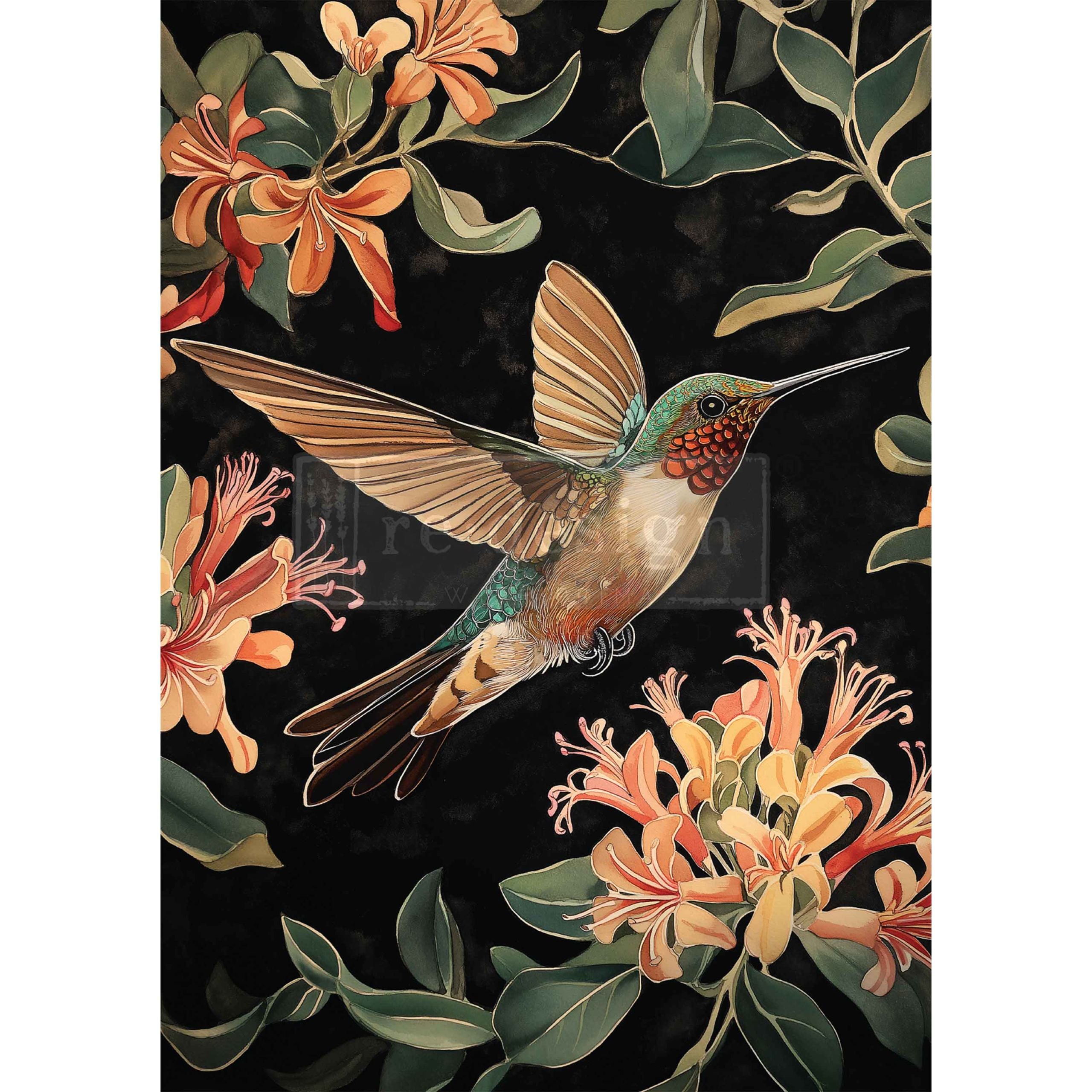A3 Decoupage Fiber - Garden Flutter - 1 sheet, 11.7"x16.5"