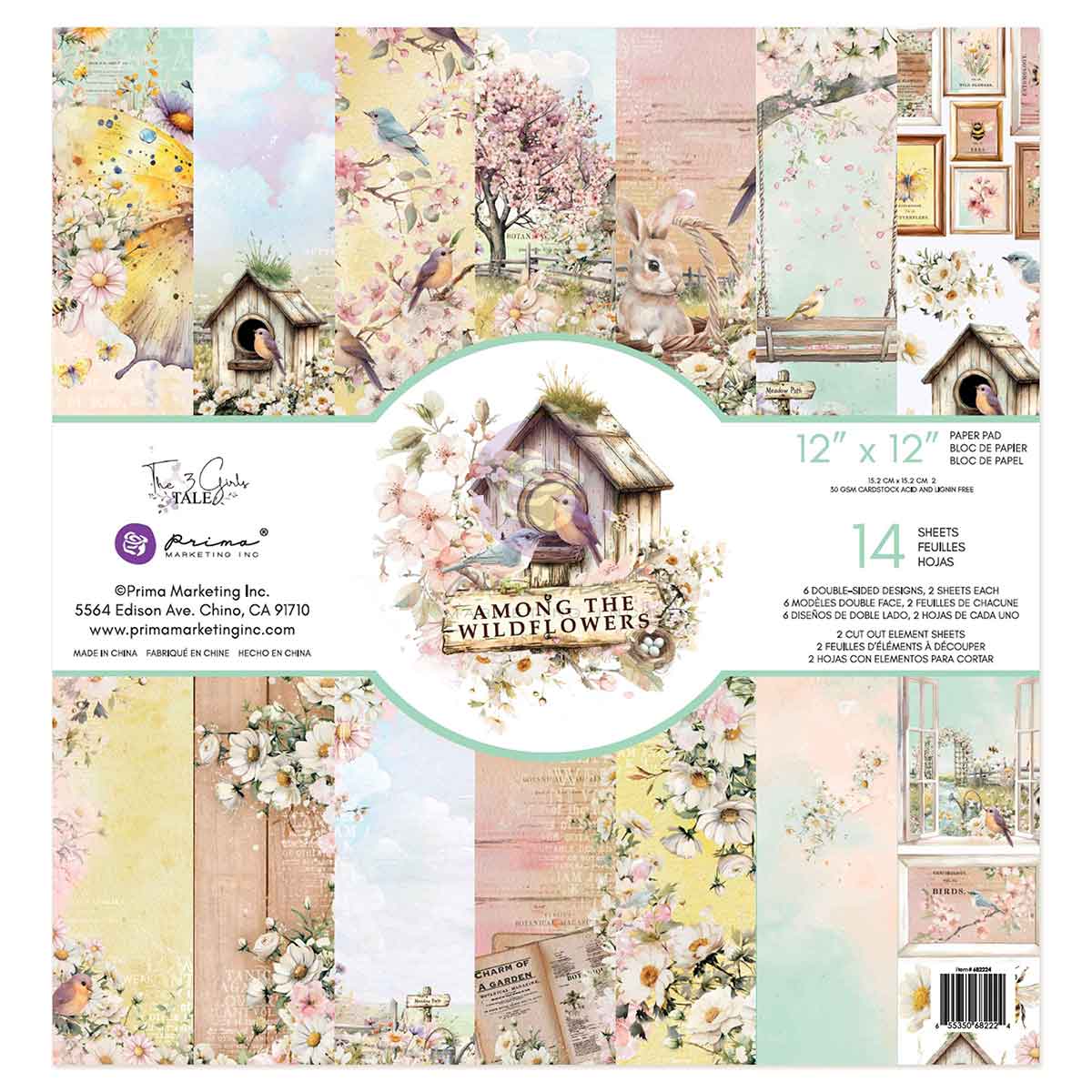 Among the Wildflowers Collection 12x12 Paper Pad