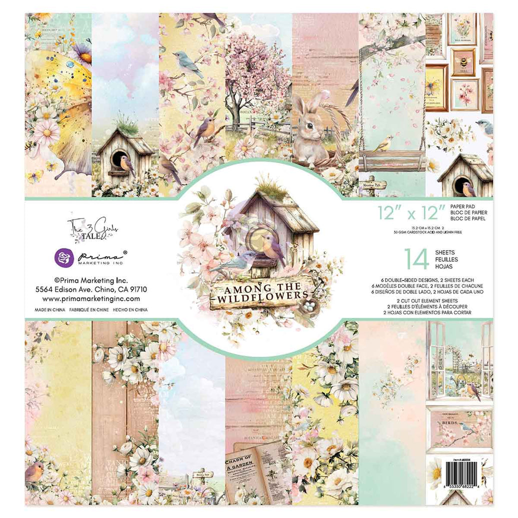 Among the Wildflowers Collection 12x12 Paper Pad