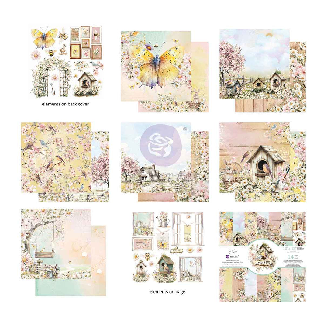 Among the Wildflowers Collection 12x12 Paper Pad