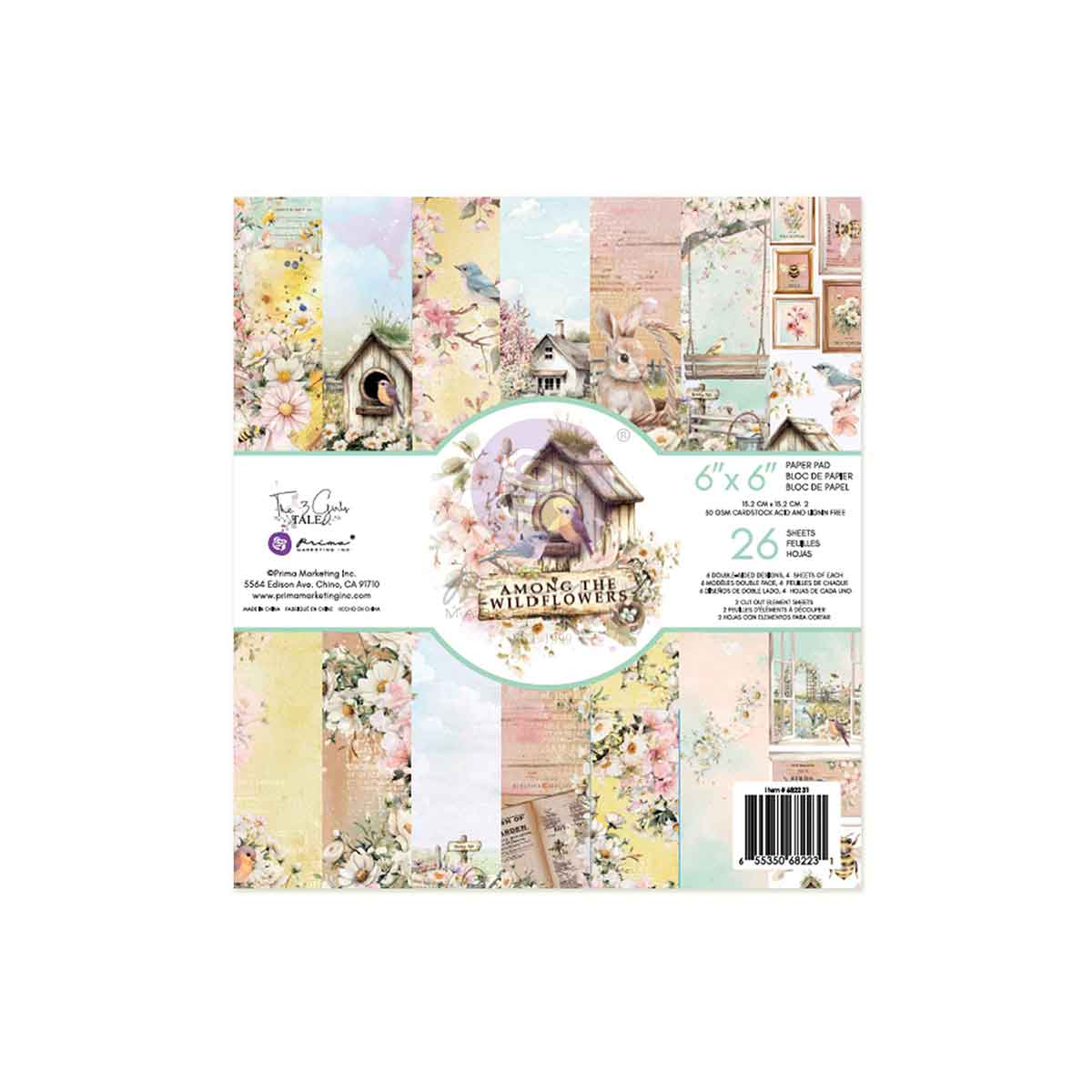 Among the Wildflowers Collection 6x6 Paper Pad
