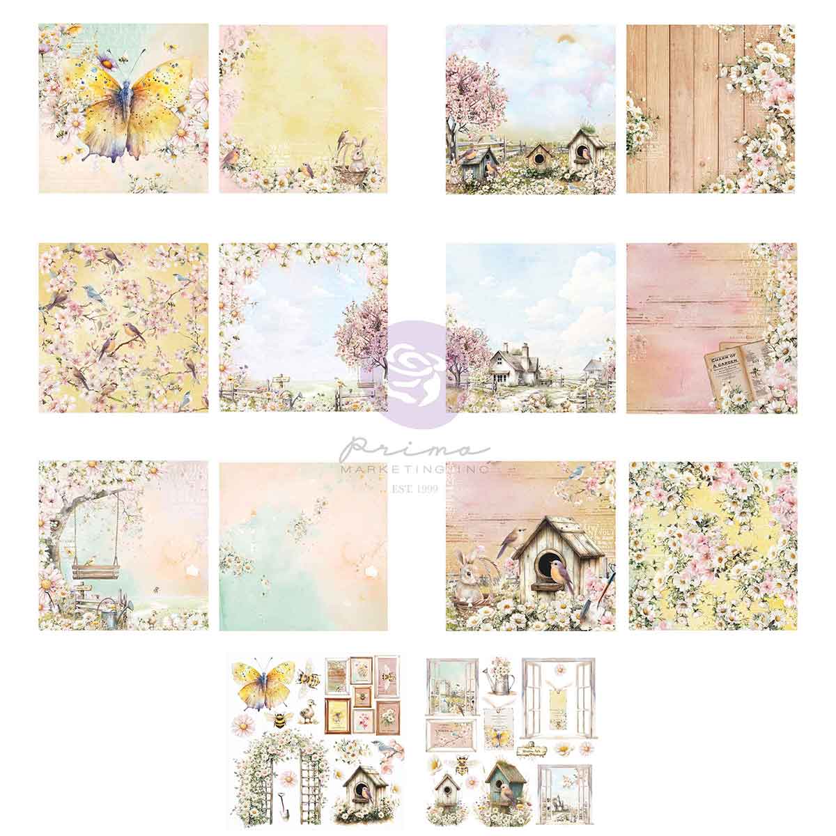 Among the Wildflowers Collection 6x6 Paper Pad