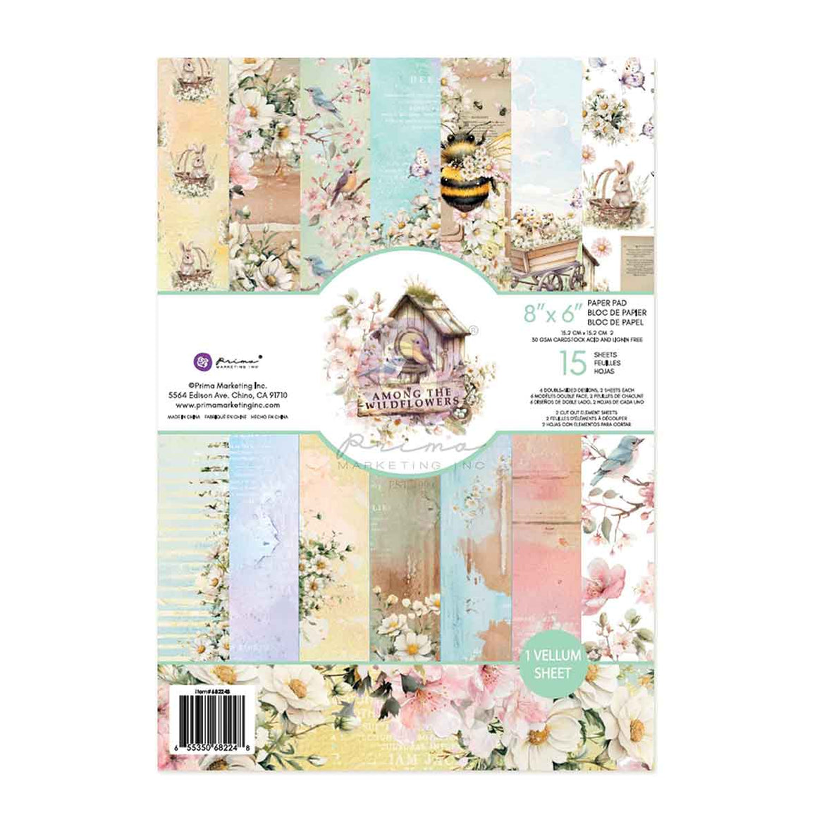 Among the Wildflowers Collection 6x8 Paper Pad