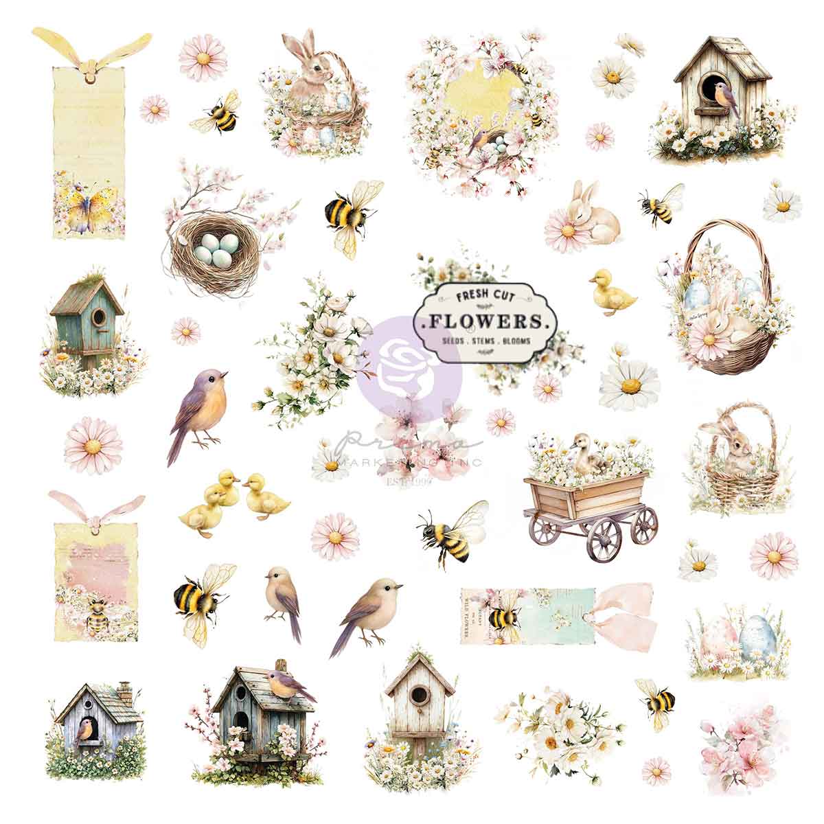 Spring Bits, Among the Wildflowers Collection Ephemera