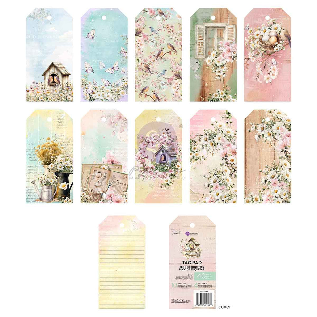 Among the Wildflowers Collection Tag Pad