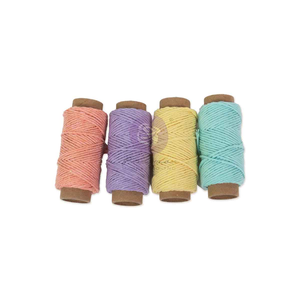 Among the Wildflowers Collection Yarn Spools, Twine, Mixed Media