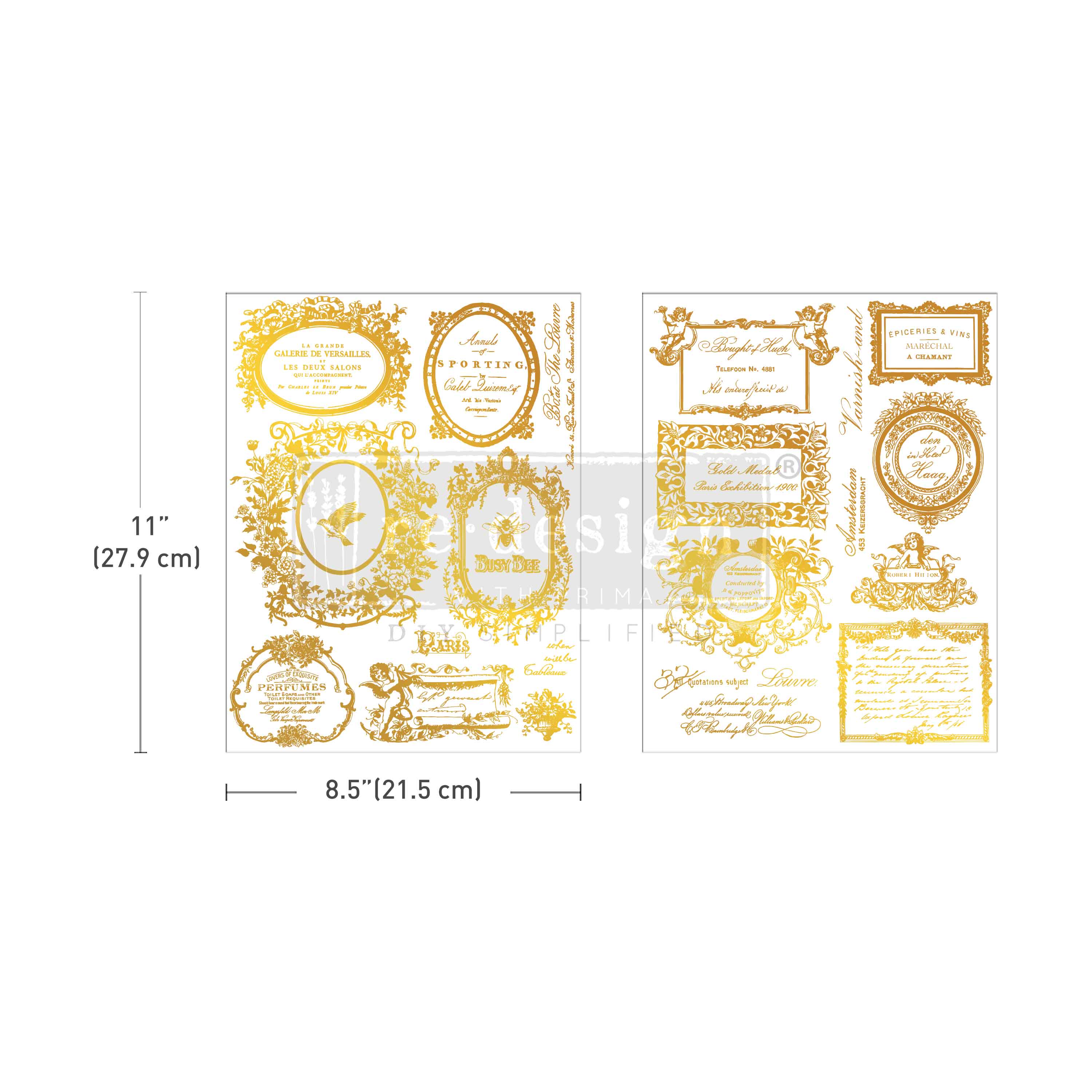 H2O Transfers Gold - Fleur De Minuit