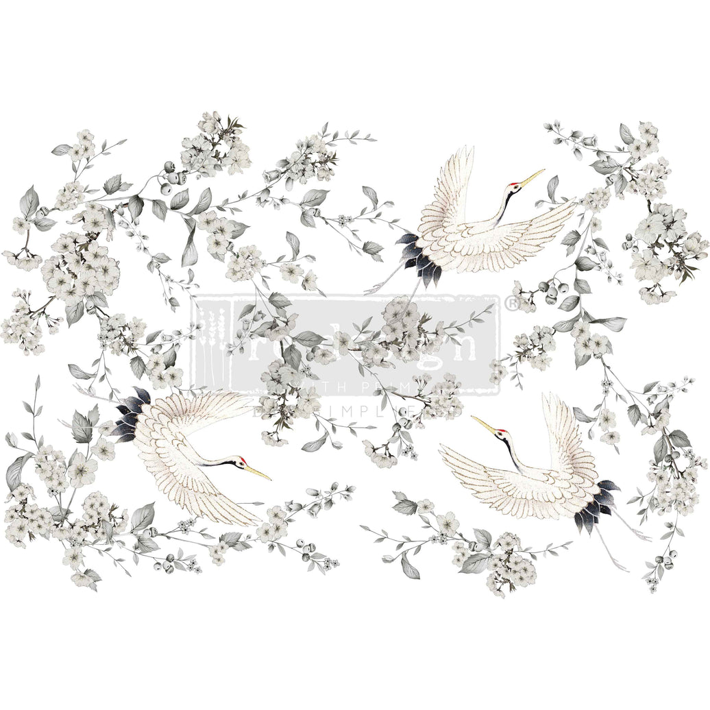 Decor Transfers® - Silver Wings - 24"x35" Transfer