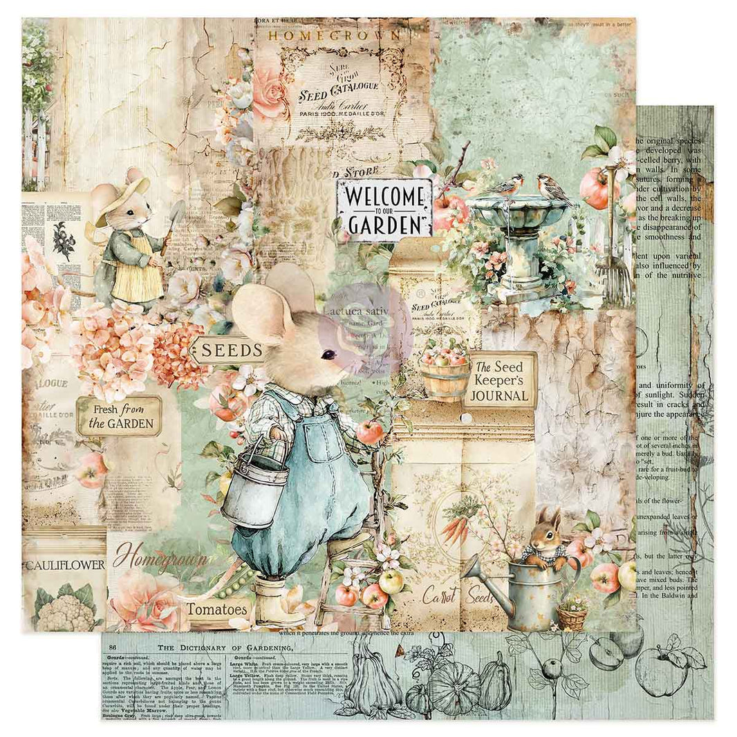 Homegrown Collection 12x12 Sheet - Welcome To Our Garden
