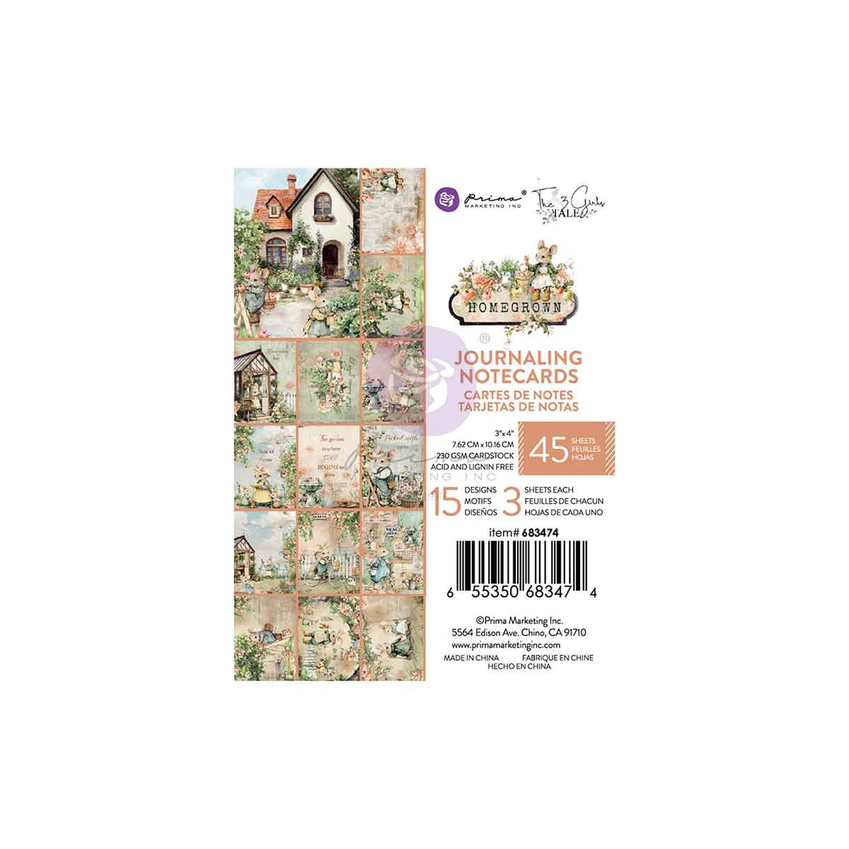 Homegrown Collection 3X4 Journaling Cards