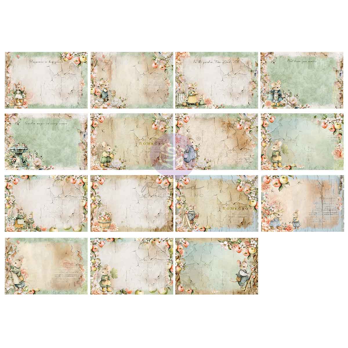 Homegrown Collection 4X6 Journaling Cards