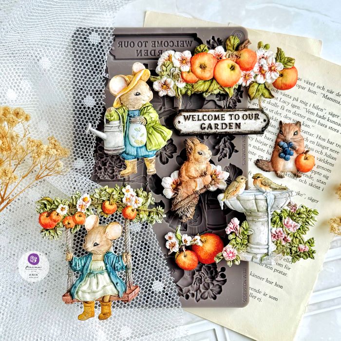Tiny Gardeners Mould, Homegrown Collection Decor Moulds® - Tiny Gardeners