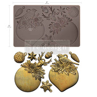 Antler Emblem, Decor Moulds® - Evergreen Antler Emblem