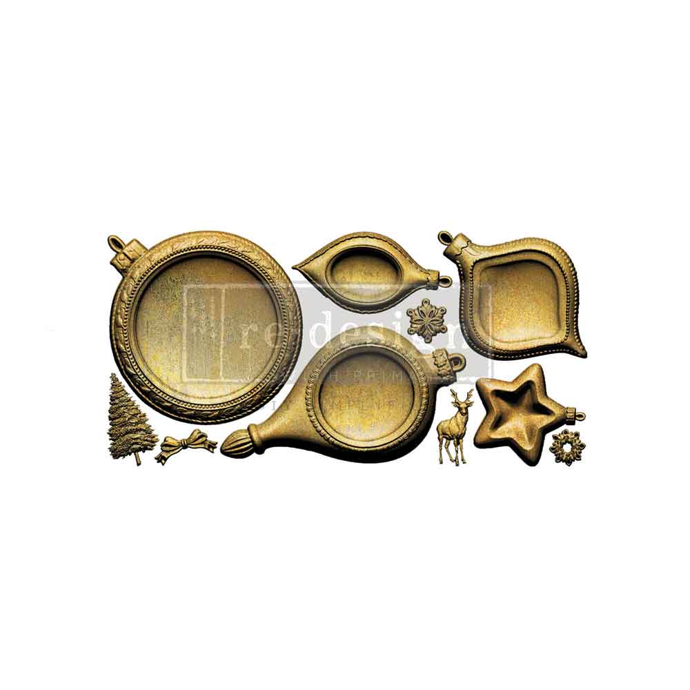 NoeL Elegance Mould, Decor Moulds® - NoeL Elegance Silicone Mould, Shadow Box Christmas Mould