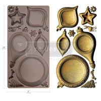 NoeL Elegance Mould, Decor Moulds® - NoeL Elegance Silicone Mould, Shadow Box Christmas Mould