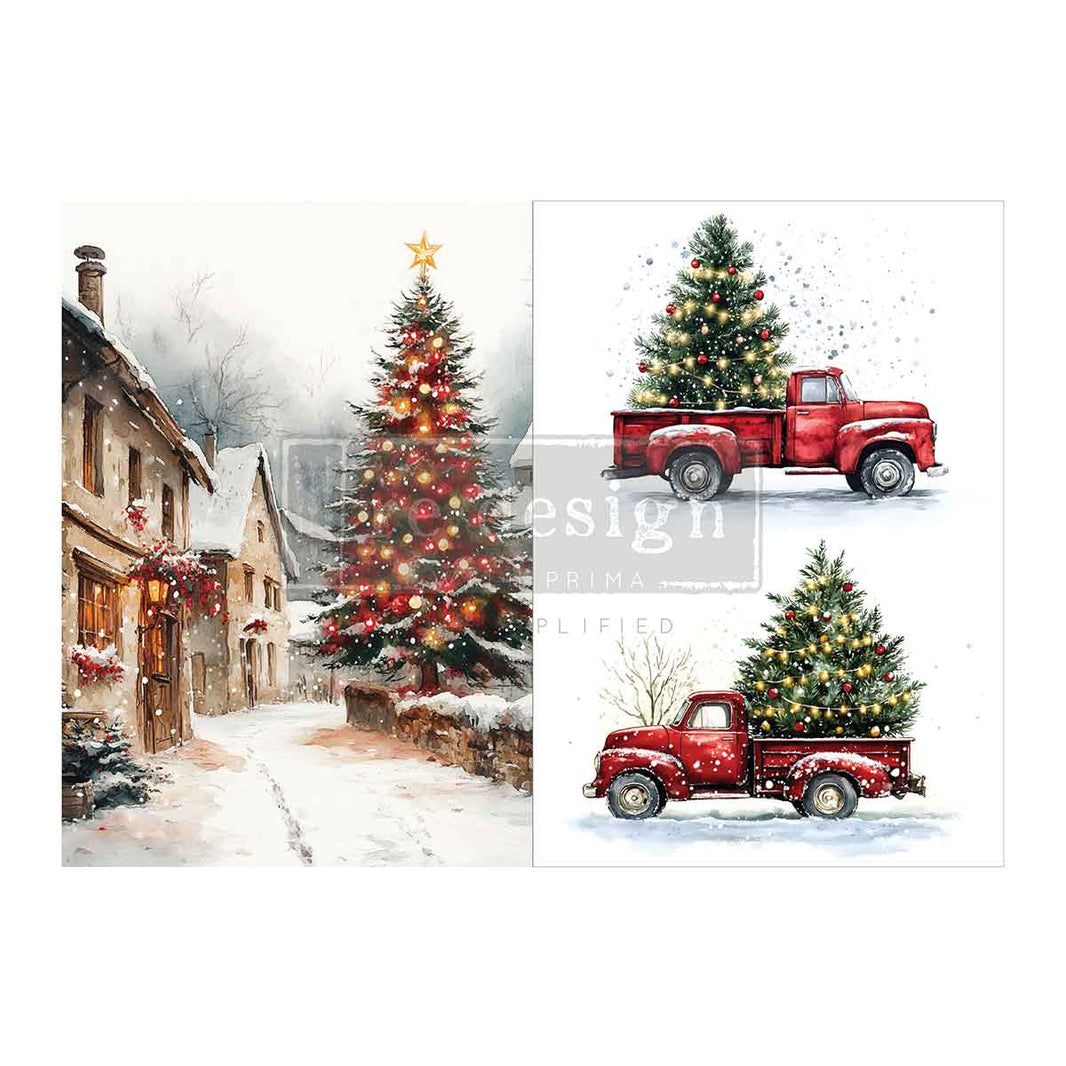 Northbound Traditions Transfers, A4 Decoupage Fiber Pack - Northbound Traditions