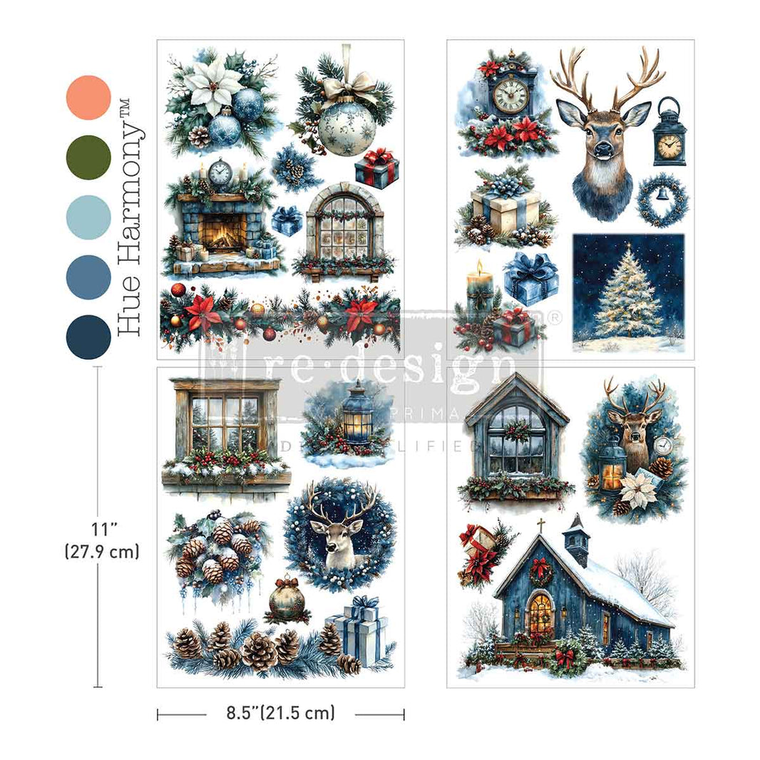 Quiet Country Blue Transfers, Middy Plus Transfers® - Quiet Country Blue